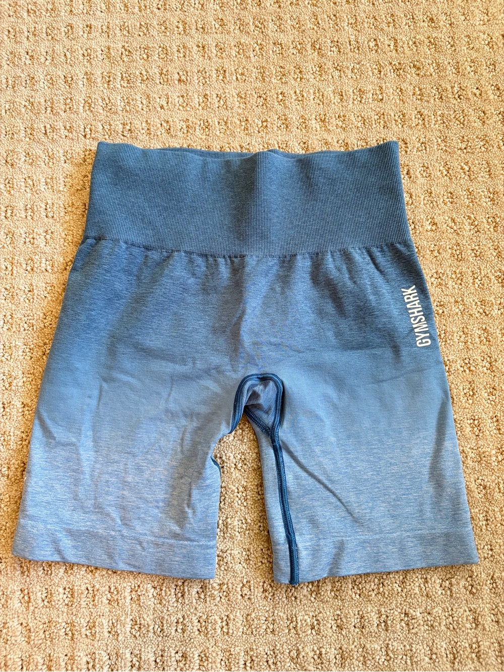 Gymshark Ombré Blue High-Waist Gym Shorts